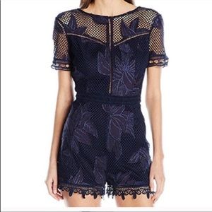 Navy Illusion Romper